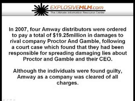 amway lawsuit 2016|Explained .